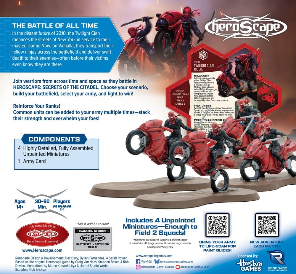 Heroscape Jeu de Plateau Extension d'Armée Twilight Clan Riders *ANGLAIS*