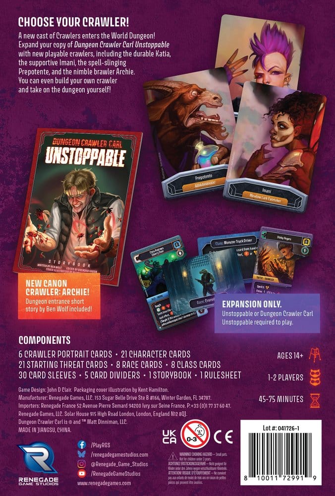 Dungeon Crawler Carl Unstoppable: Crawler Chaos Extension *ANGLAIS*
