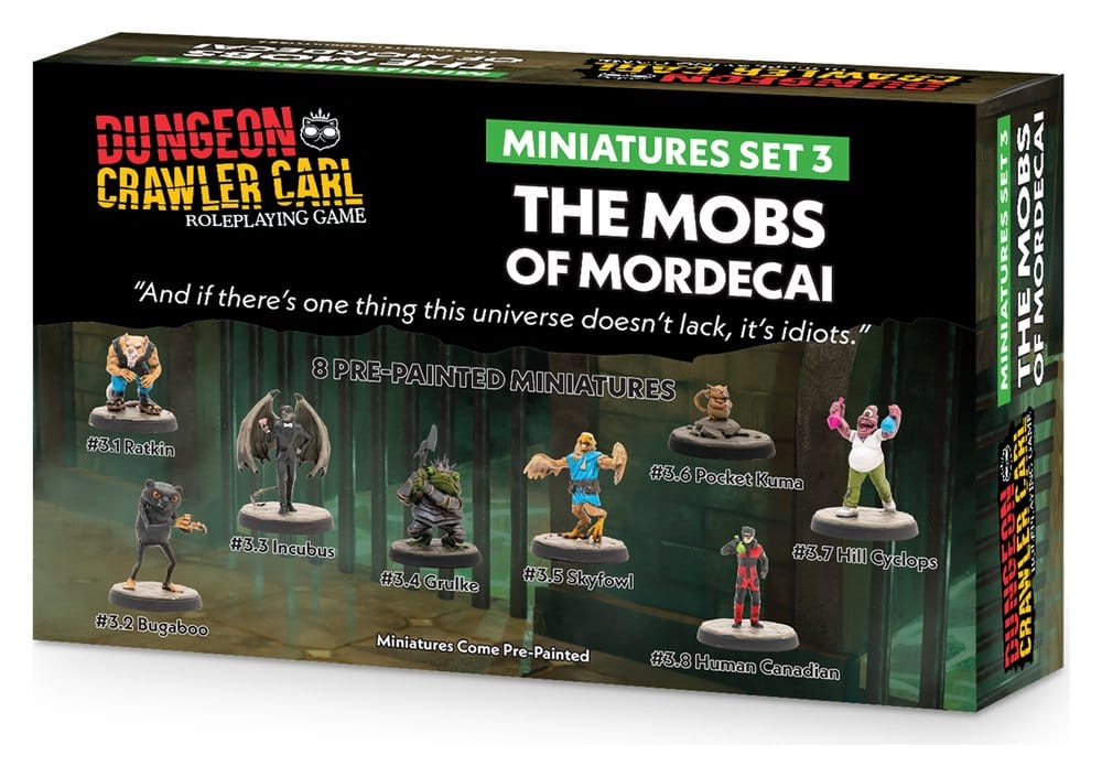 Dungeon Crawler Carl Set de Miniatures 3 Mobs of Mordecai