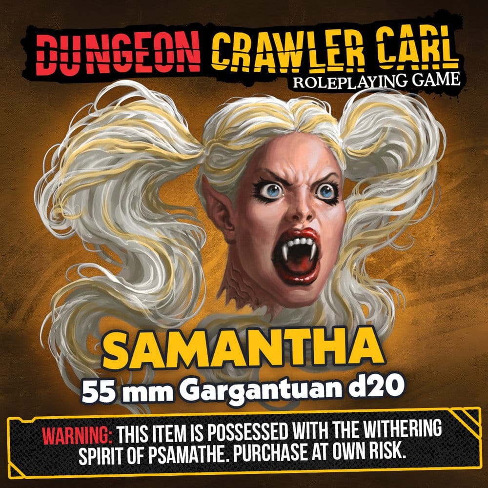 Dungeon Crawler Carl Dé d20 Samantha 5,5 cm