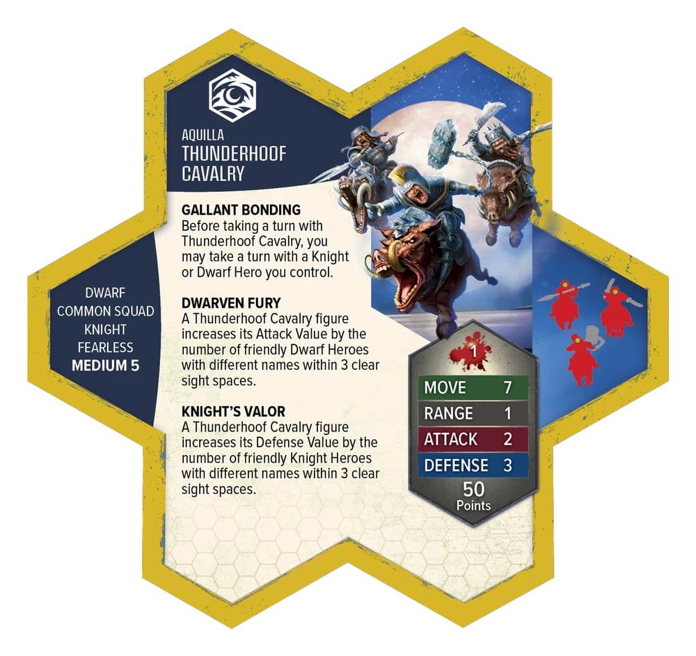Heroscape extension d'armée Thunderhoof Calvary Standard Edition *ANGLAIS*