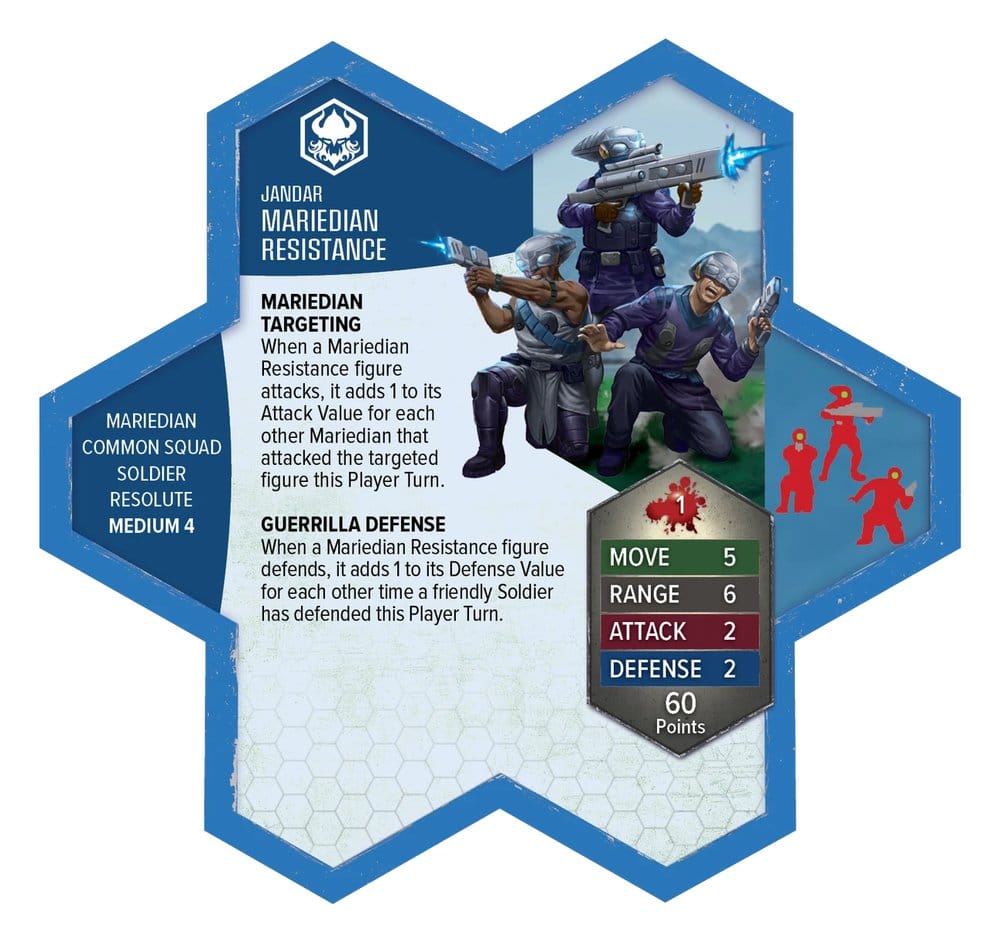 Heroscape extension d’armée Mariedian Resistance Fighters Standard Edition *ANGLAIS*