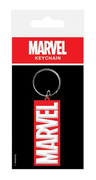 Marvel Comics porte-clés caoutchouc Logo 6 cm