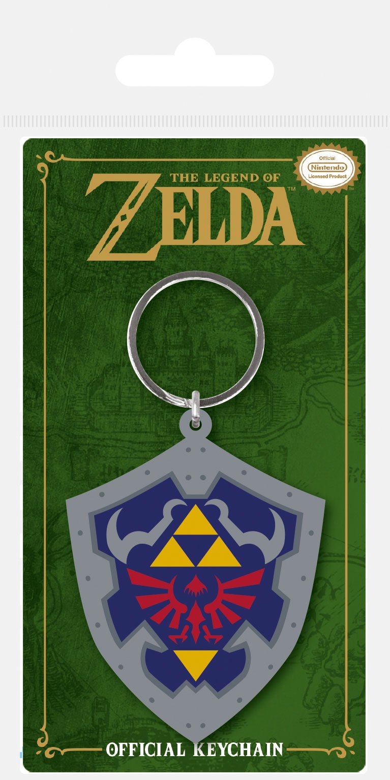 Legend of Zelda porte-clés caoutchouc Hylian Shield 6 cm