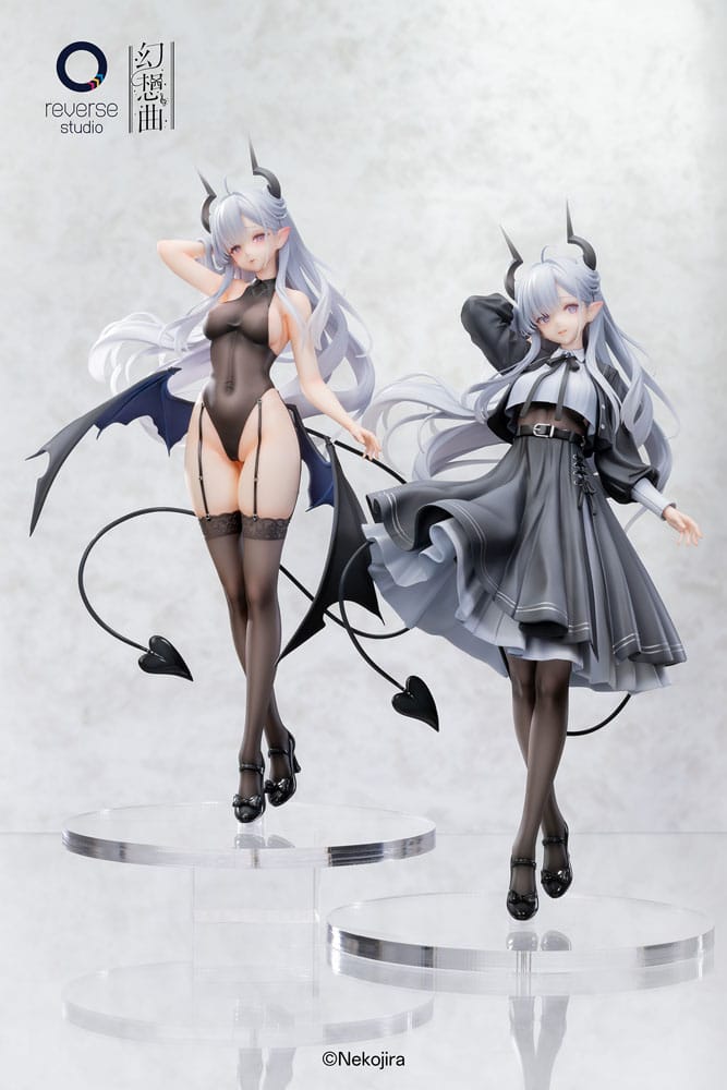 Original Character statuette 1/6 Fantasias Series Set de 2 Thea-chan Apprentice Succubus Ver. (Regular Outfit & Underwear Edition) 29 cm