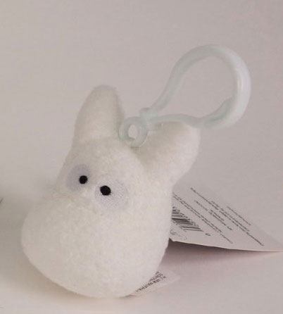 Mon voisin Totoro porte-clés peluche Totoro blanc 6 cm
