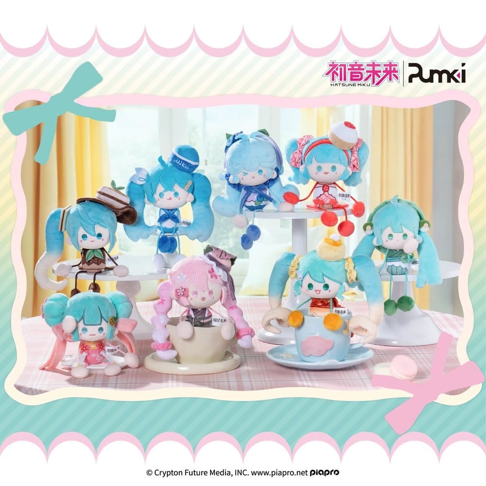 Hatsune Miku présentoir boîte-mystère mini peluches 8 cm Display (6)