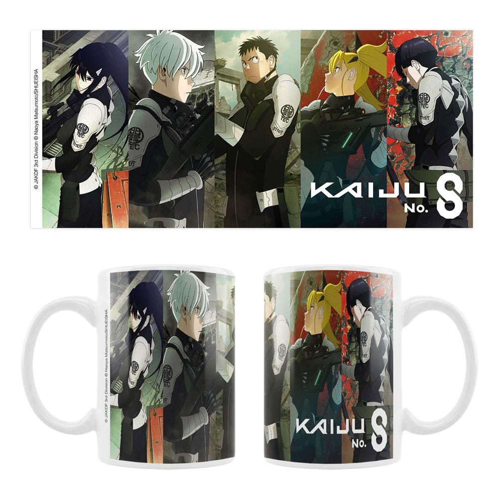 Kaiju No. 8 mug céramique Mina, Reno, Kafka, Kikoru, Hoshina