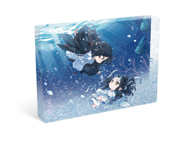 Grandmaster of Demonic Cultivation bloc acrylique à paillettes Wei Wuxian & Lan Wangji Zhao Xi Chi Ver. 14 x 10 cm