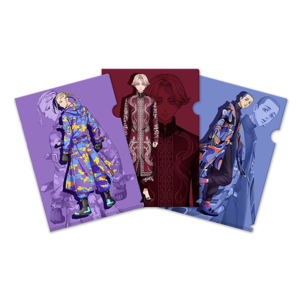 Tokyo Revengers set 3 pochettes transparentes