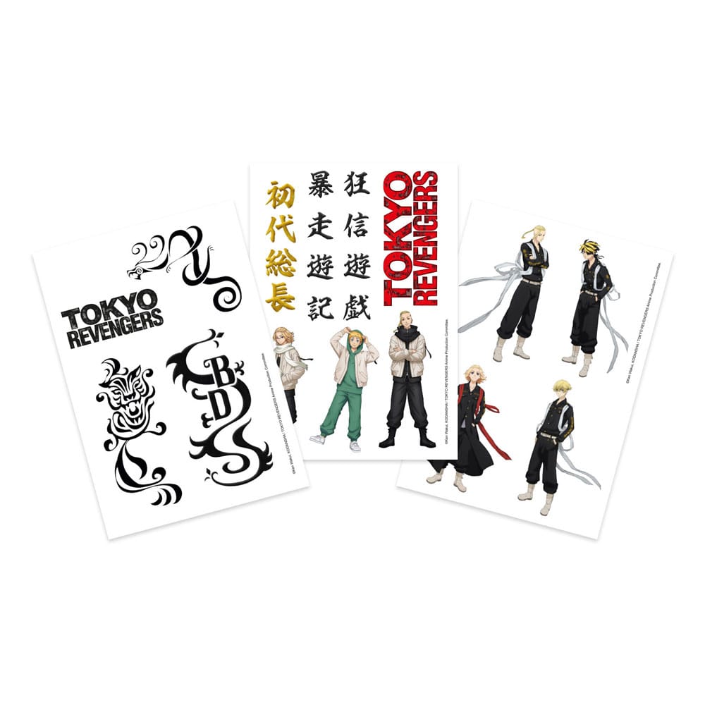 Tokyo Revengers set tatouages temporaires