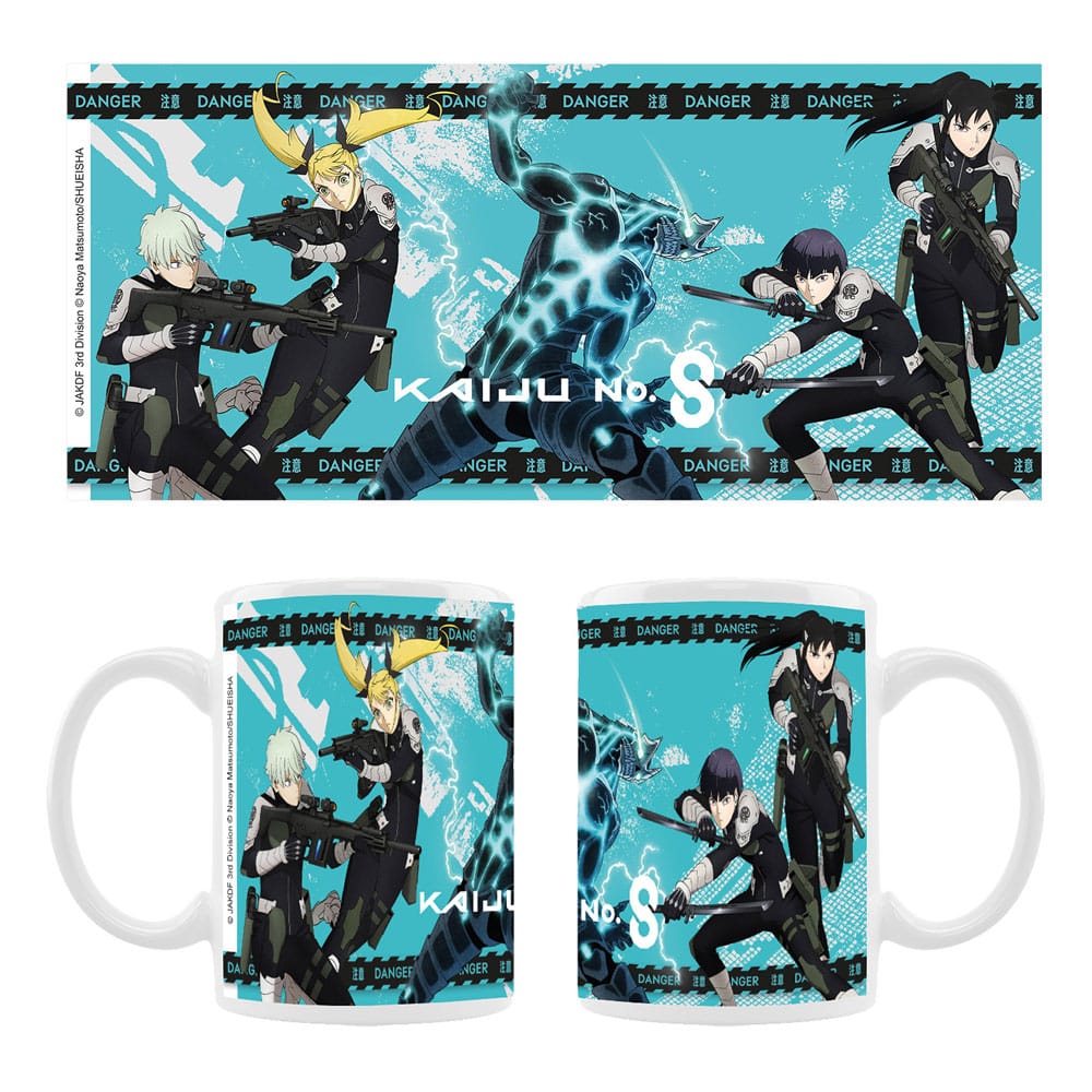 Kaiju No. 8 mug céramique Kaiju No. 8, Reno Ichikawa, Soshiro Hoshina, Mina Ashira, Kikoru Shinomiya Season 2
