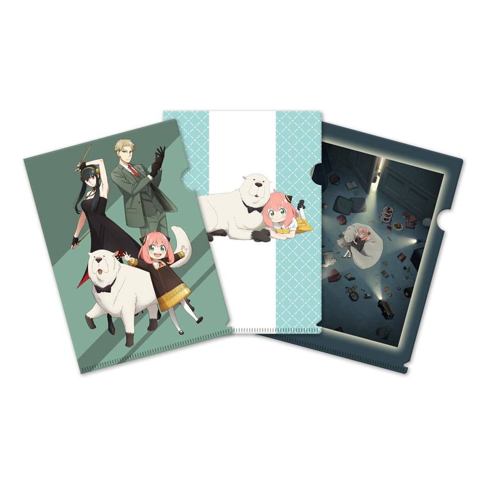 Spy x Family set 3 pochettes transparentes Season 3