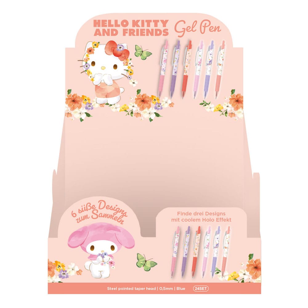 Sanrio présentoir stylos à bille à encre gel Premium Hello Kitty & Friends (24)