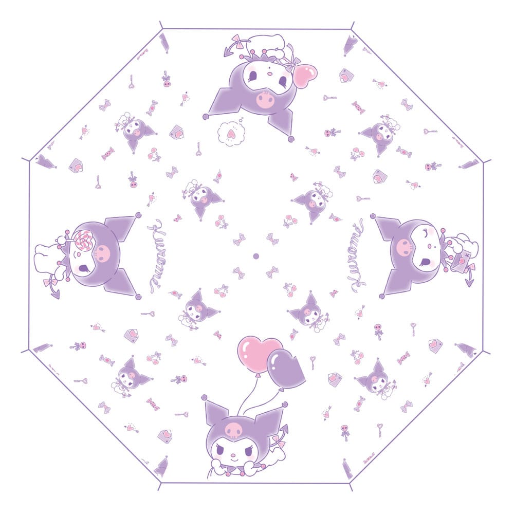 Sanrio parapluie Cane Kuromi Kawaii Transparent