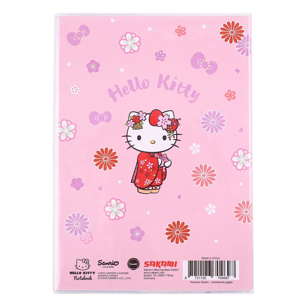 Sanrio carnet Hello Kitty Kimono Holographic Checkered