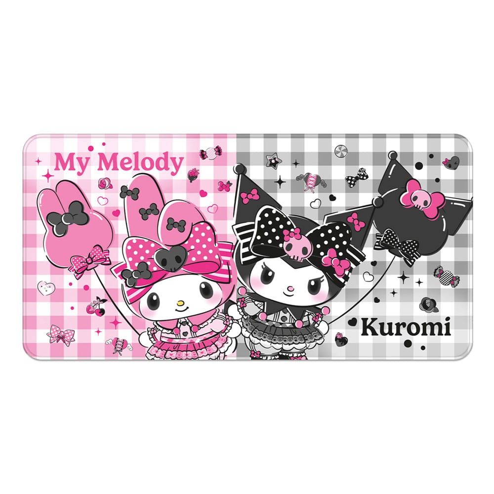 Sanrio XXL tapis de souris Pink Black Party Series My Melody & Kuromi
