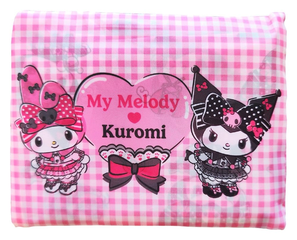 Sanrio sac shopping Pink Black Party Series Kuromi & My Melody Foldable