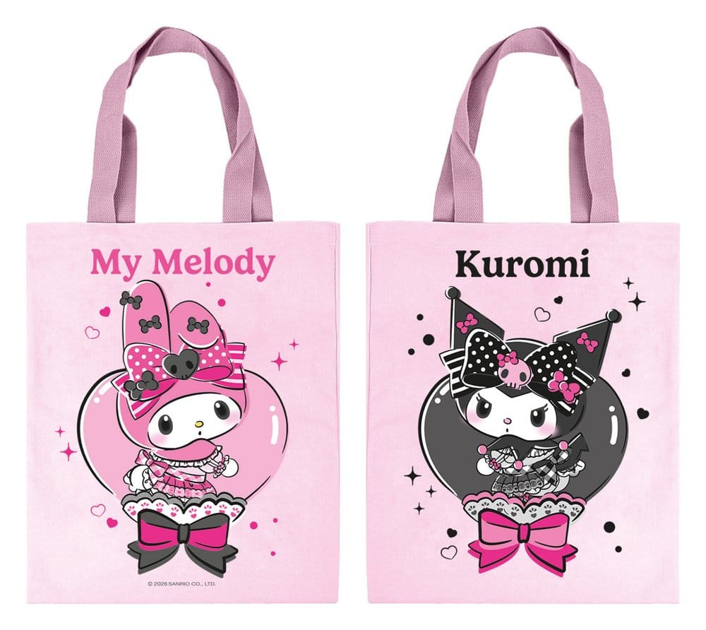 Sanrio sac shopping Pink Black Party Series My Melody & Kuromi