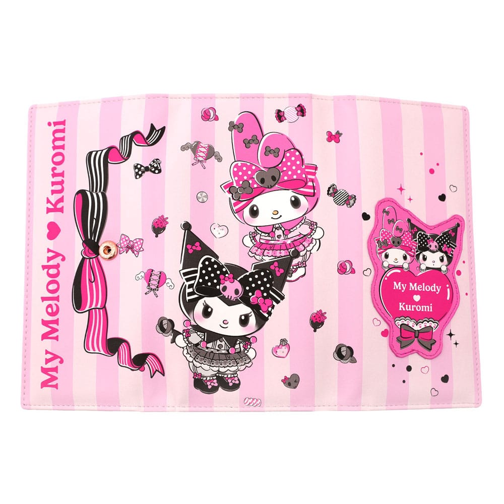 Sanrio porte-monnaie Pink Black Party Series Kuromi & My Melody