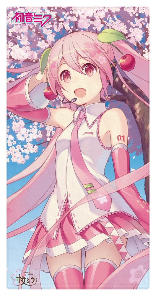 Hatsune Miku Serviette Sakura 75 x 150 cm