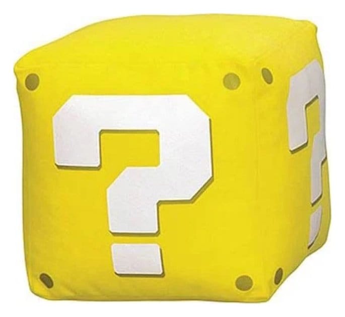 Super Mario peluche Point d'interrogation 12 cm