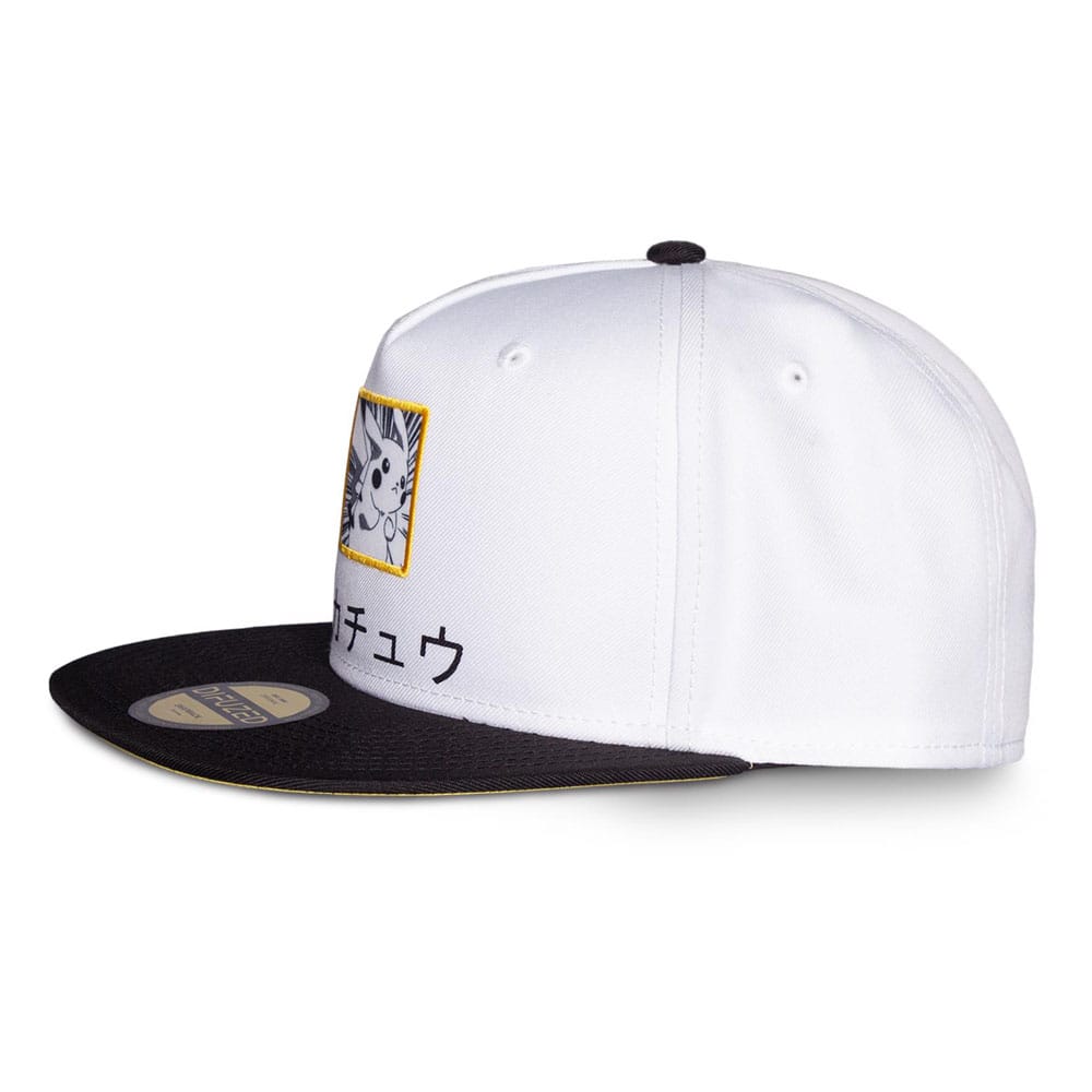 Pokémon casquette Snapback Pikachu Black, White, Yellow