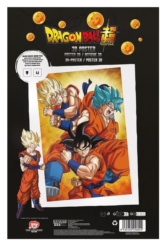 Dragon Ball Super 3D Affiche Champa Goku 38 x 58 cm