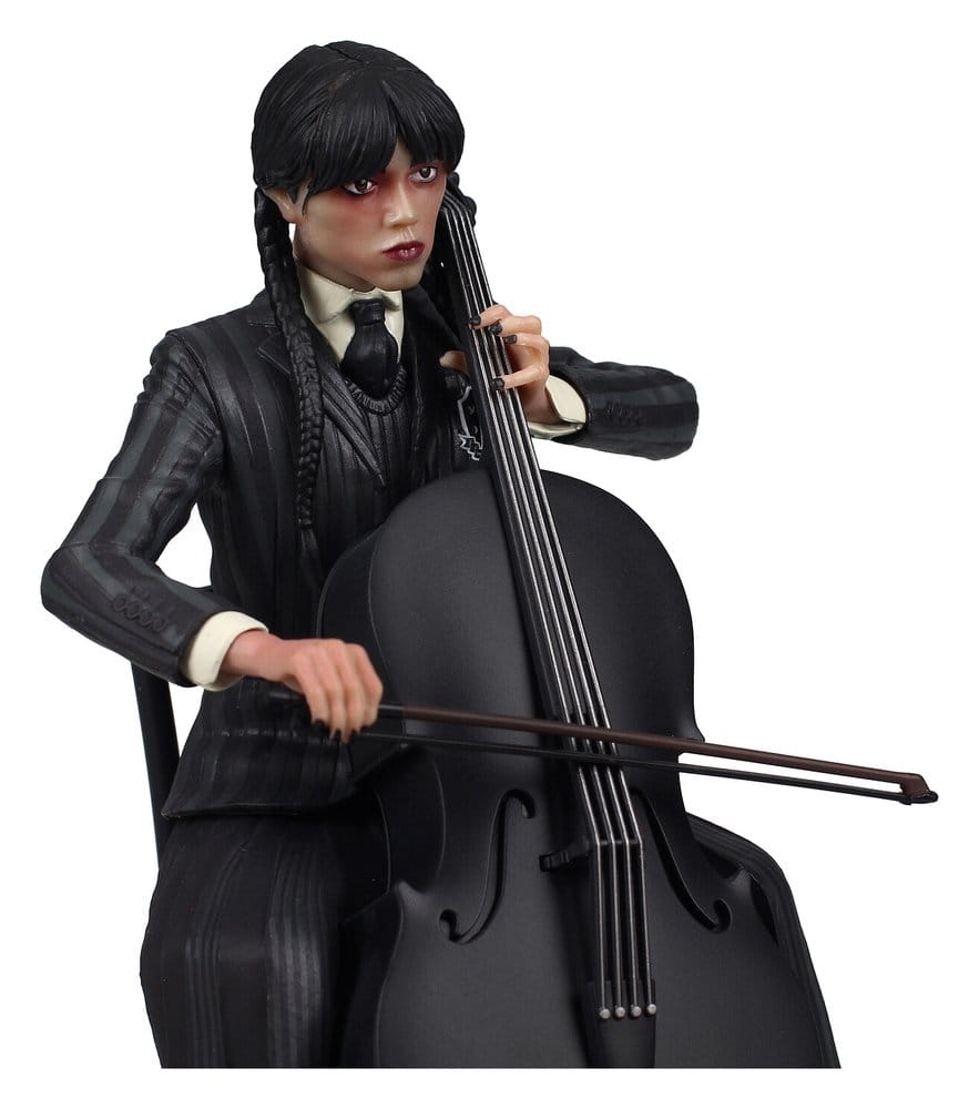 Wednesday Figurine de Violoncelle avec Porte-clés Figuratif 20 cm