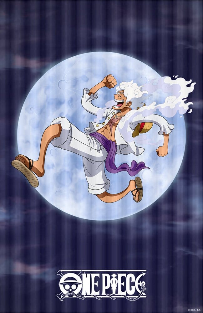 One Piece Poster 3D Monkey D. Luffy Gear 5 38 x 58 cm
