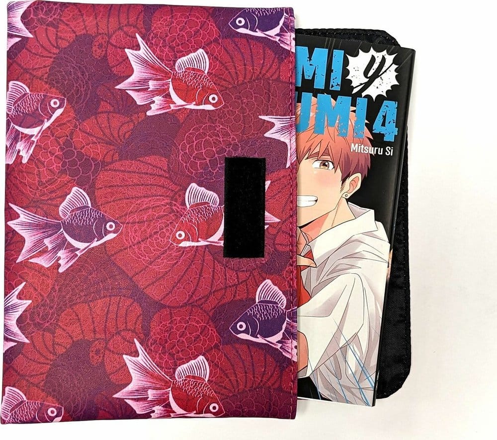 Uchiwa Couverture de Manga Étang à Poissons 24 cm