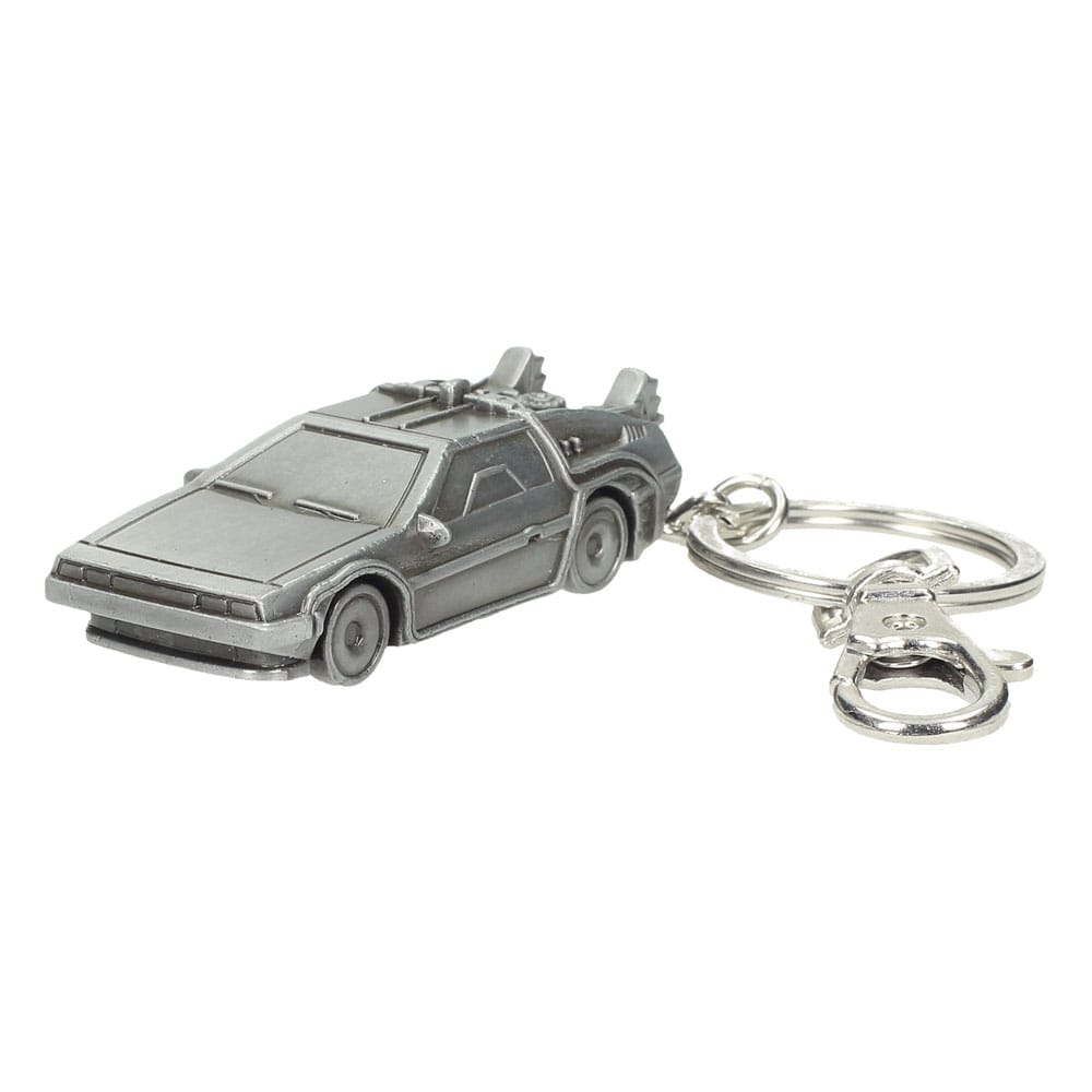 Retour vers le Futur porte-clés métal DeLorean 7 cm