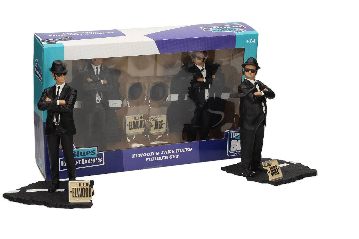 Blues Brothers pack 2 statuettes PVC Movie Icons Jake & Elwood 18 cm
