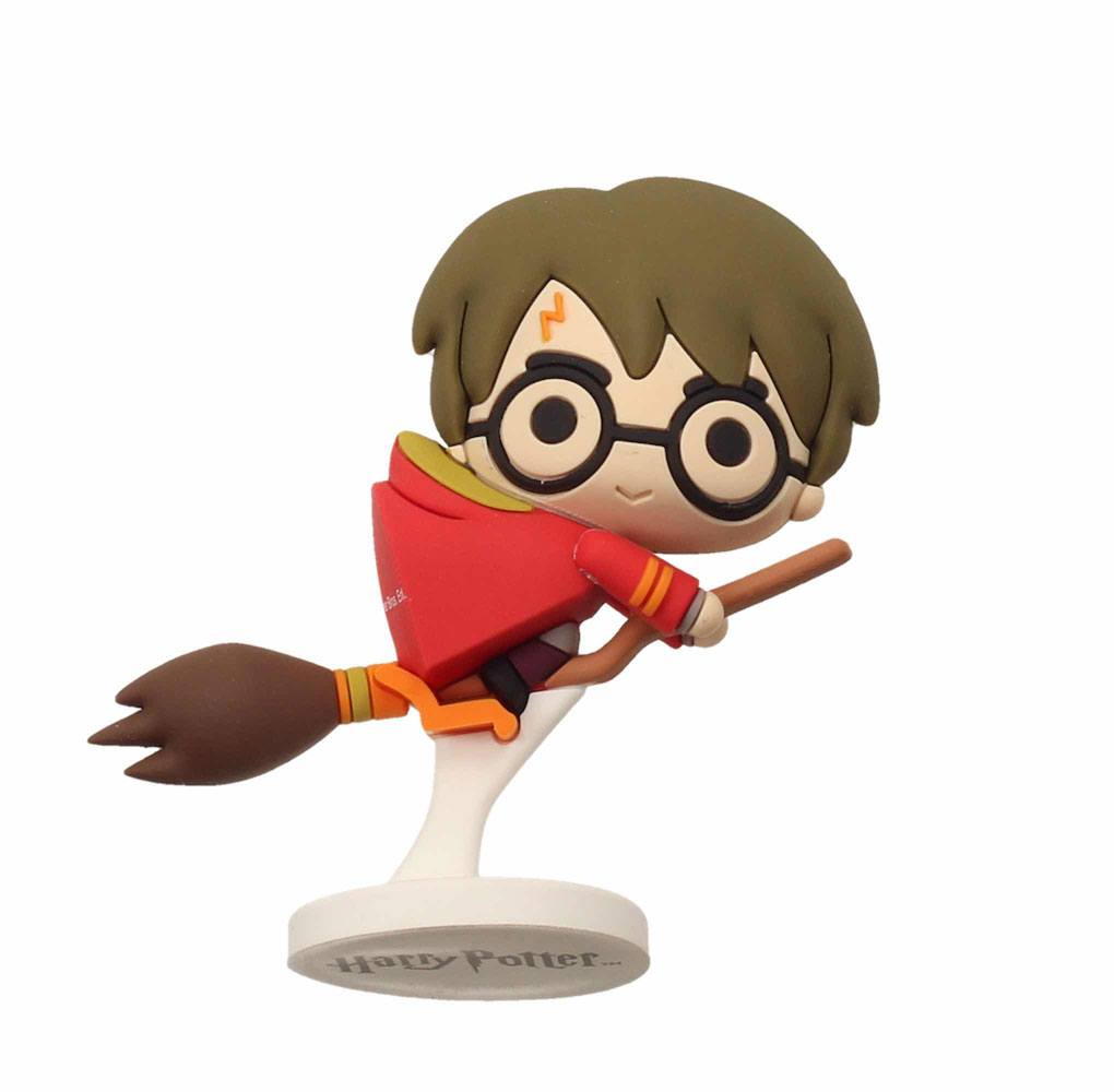 Harry Potter figurine caoutchouc Pokis Harry Potter Nimbus Red Cape 6 cm