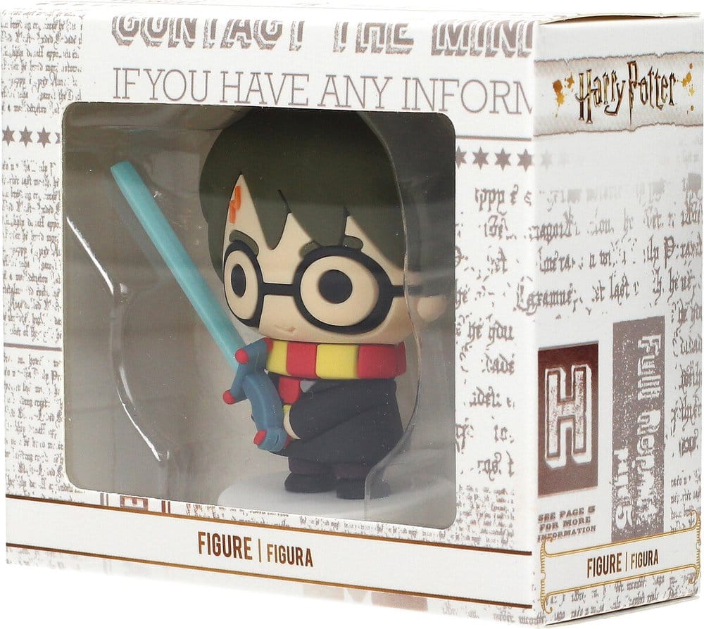 Harry Potter Mini Figurine en Caoutchouc Harry Potter avec Épée 8 cm