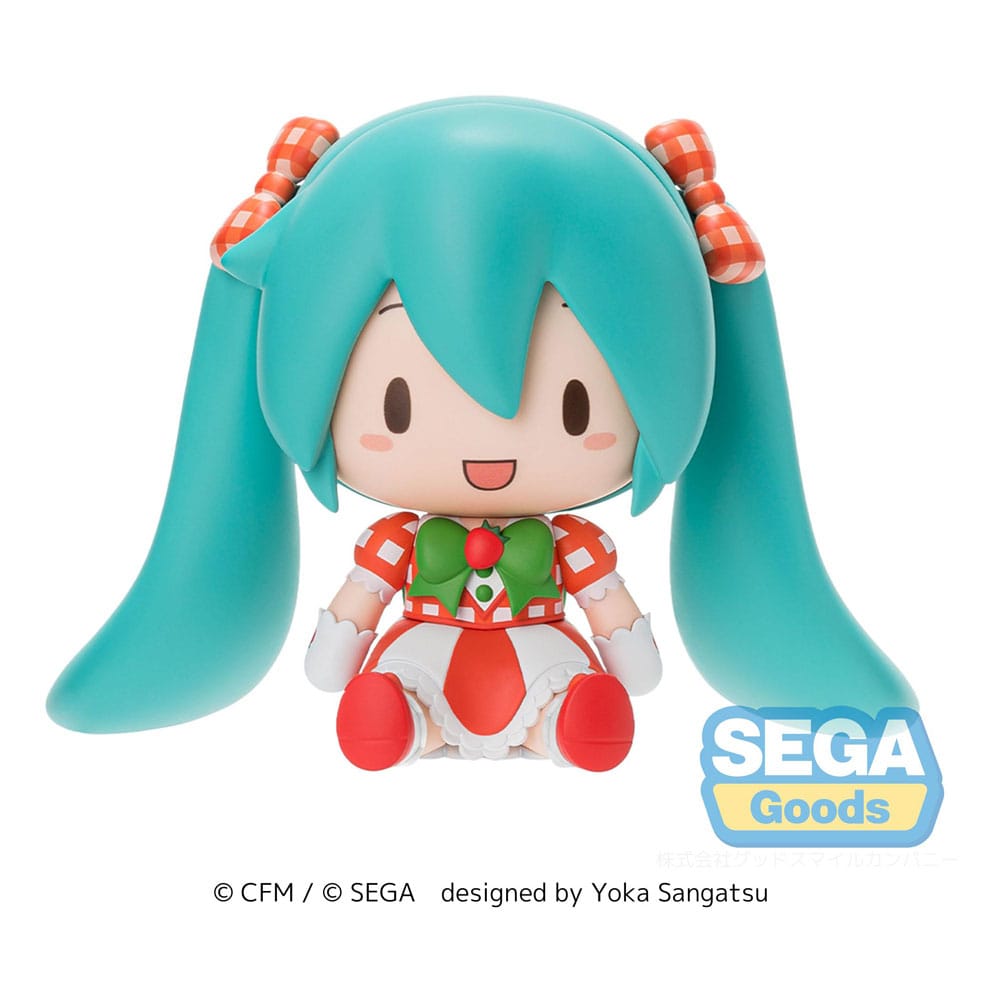 Character Vocal Series 01: Hatsune Miku figurine Fuwa Petit Chibi Hatsune Miku x Love and Berry Dress Up and Dance! Lovely Strawberry 8 cm