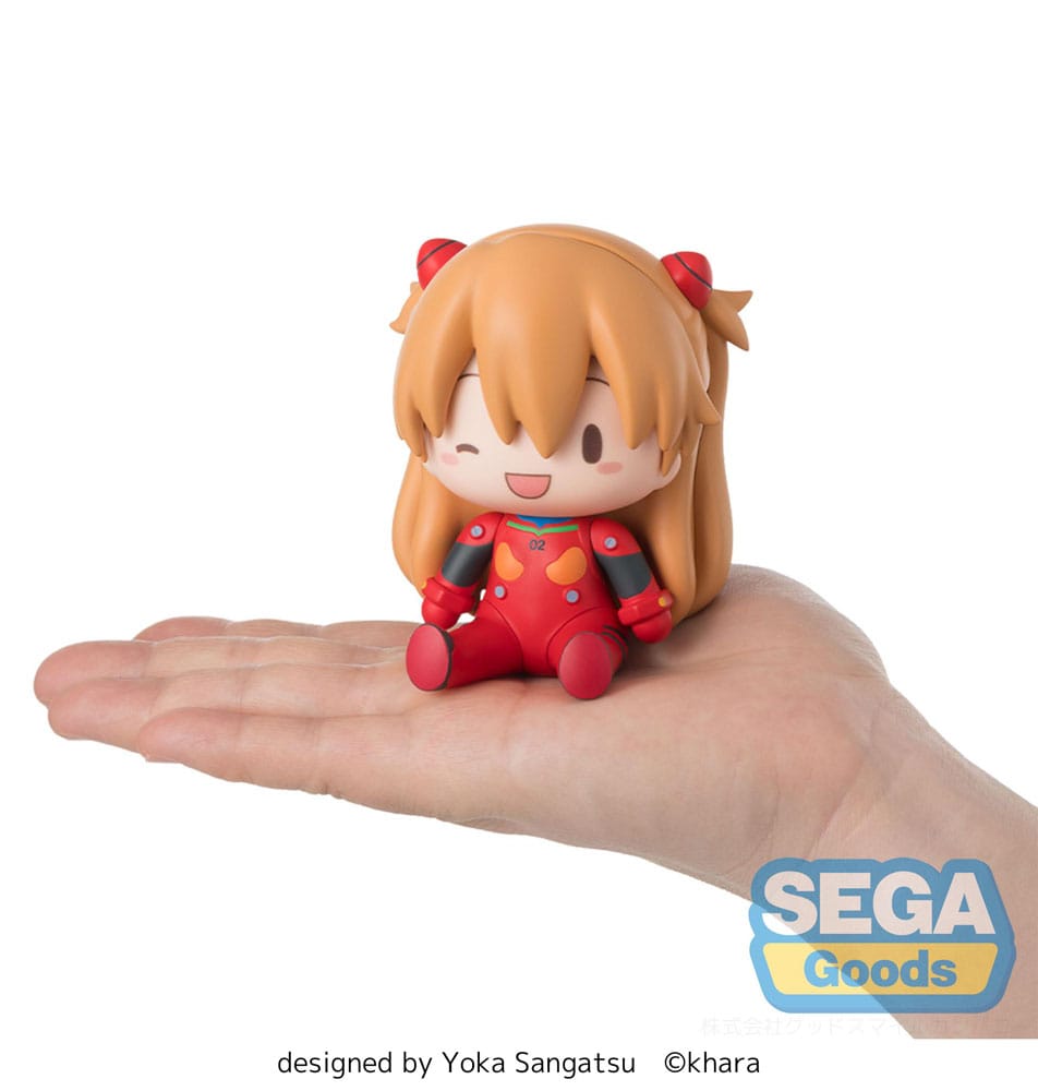Evangelion: New Theatrical Edition figurine Fuwa Petit Chibi Asuka Plug Suit 8 cm