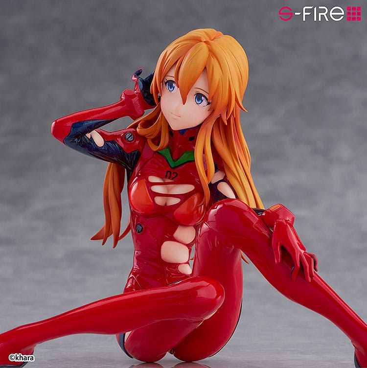Rebuild of Evangelion statuette S-Fire PVC 1/7 Asuka Langley 12 cm