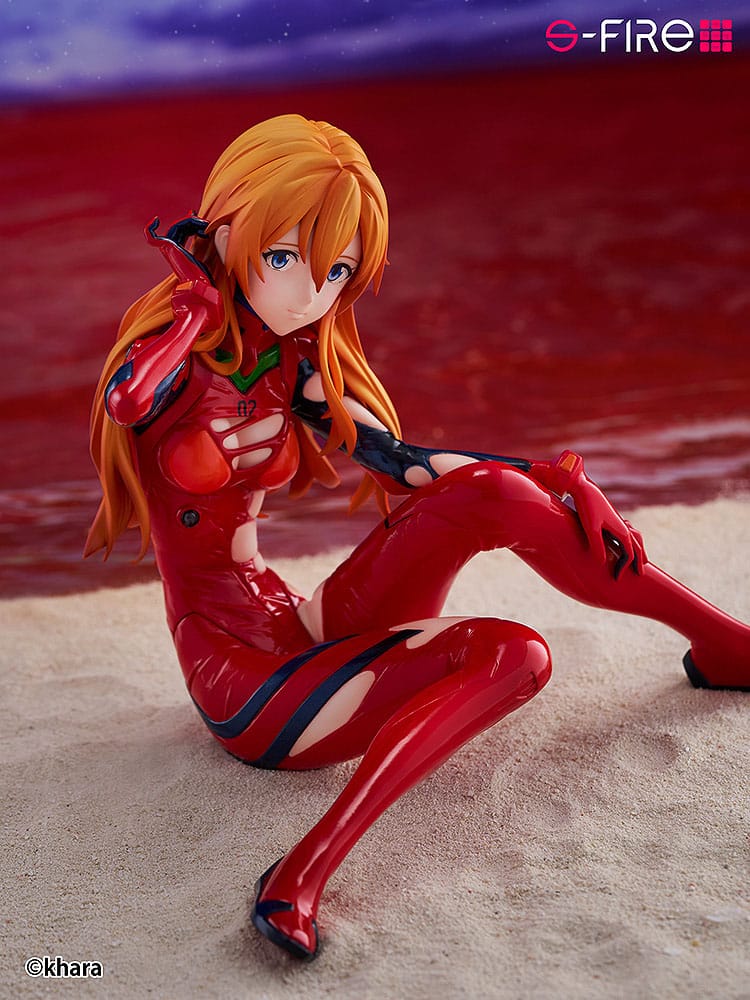 Rebuild of Evangelion statuette S-Fire PVC 1/7 Asuka Langley 12 cm