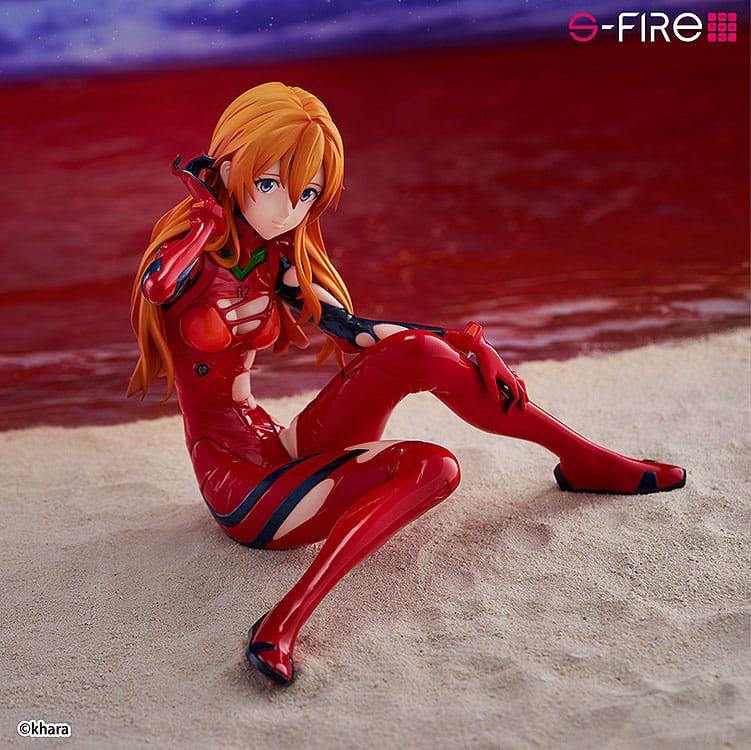 Rebuild of Evangelion statuette S-Fire PVC 1/7 Asuka Langley 12 cm