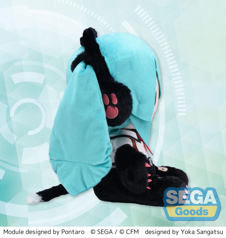 Hatsune Miku Project Diva Arcade Future Tone peluche Fuwa Petit Hatsune Miku Kitty Cat LL 30 cm