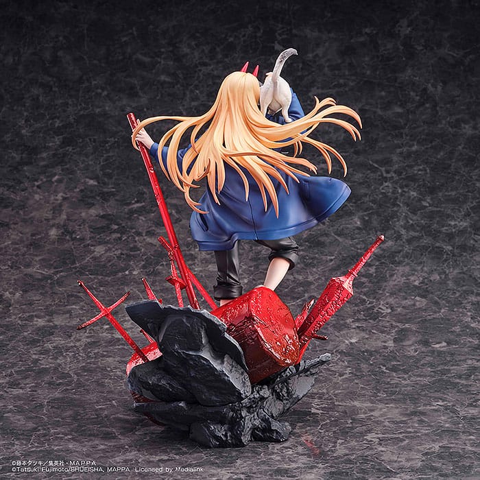 Chainsaw Man statuette 1/7 1/7 Power & Meowy 28 cm