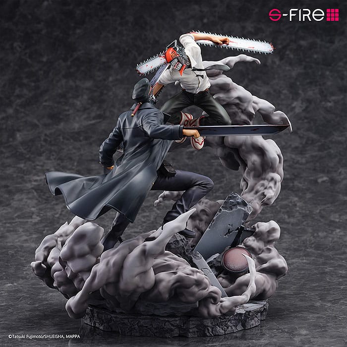 Chainsaw Man statuette Super Situation Figure Chainsaw Man vs. Samurai Sword 26 cm