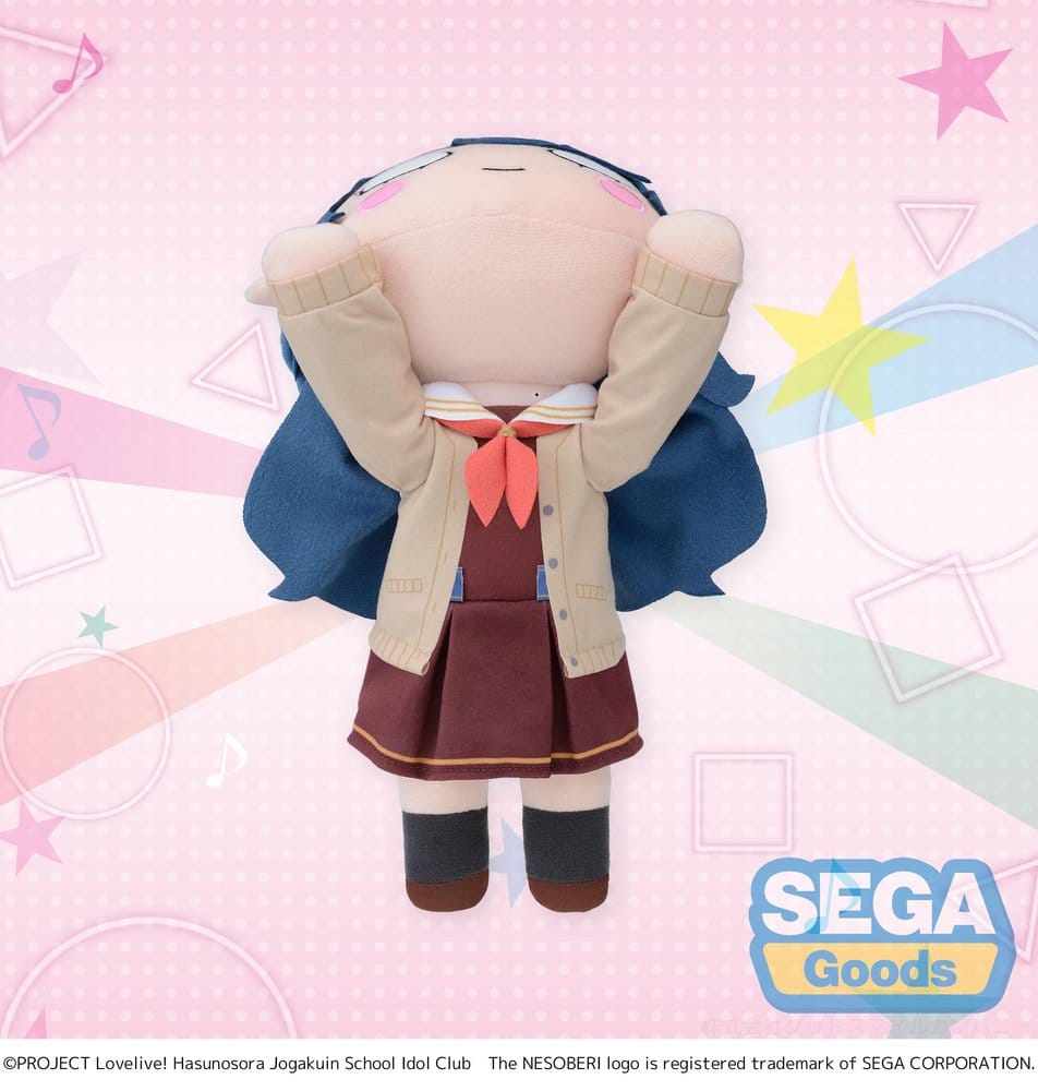 Love Live! peluche Nesoberi (Lay-Down) Murano Sayaka - Winter Uniform (M) 16 cm