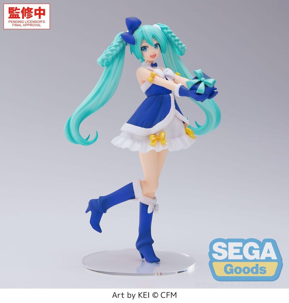 Character Vocal Series 01: Hatsune Miku figurine PVC High Premium Hatsune Miku Sapphire Christmas Ver. 21 cm