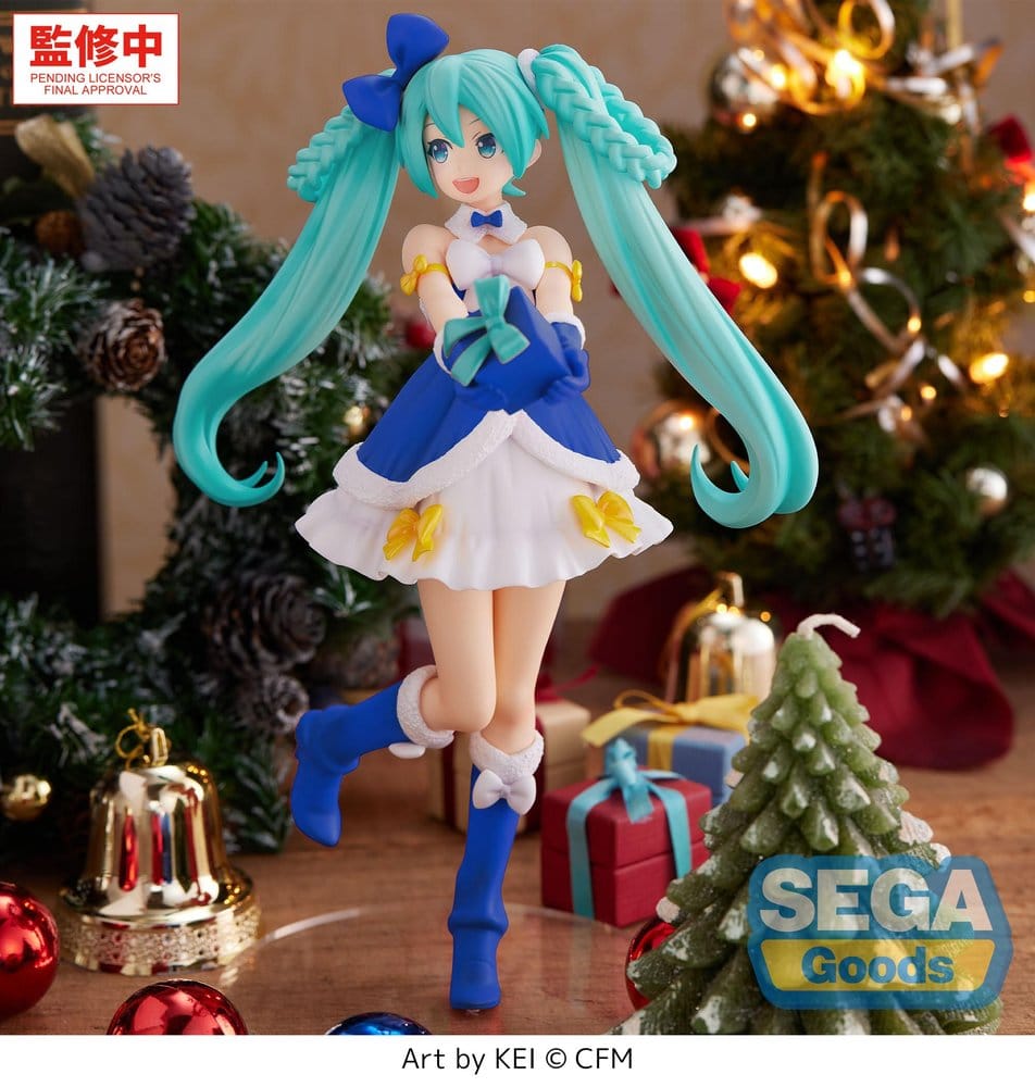 Character Vocal Series 01: Hatsune Miku figurine PVC High Premium Hatsune Miku Sapphire Christmas Ver. 21 cm