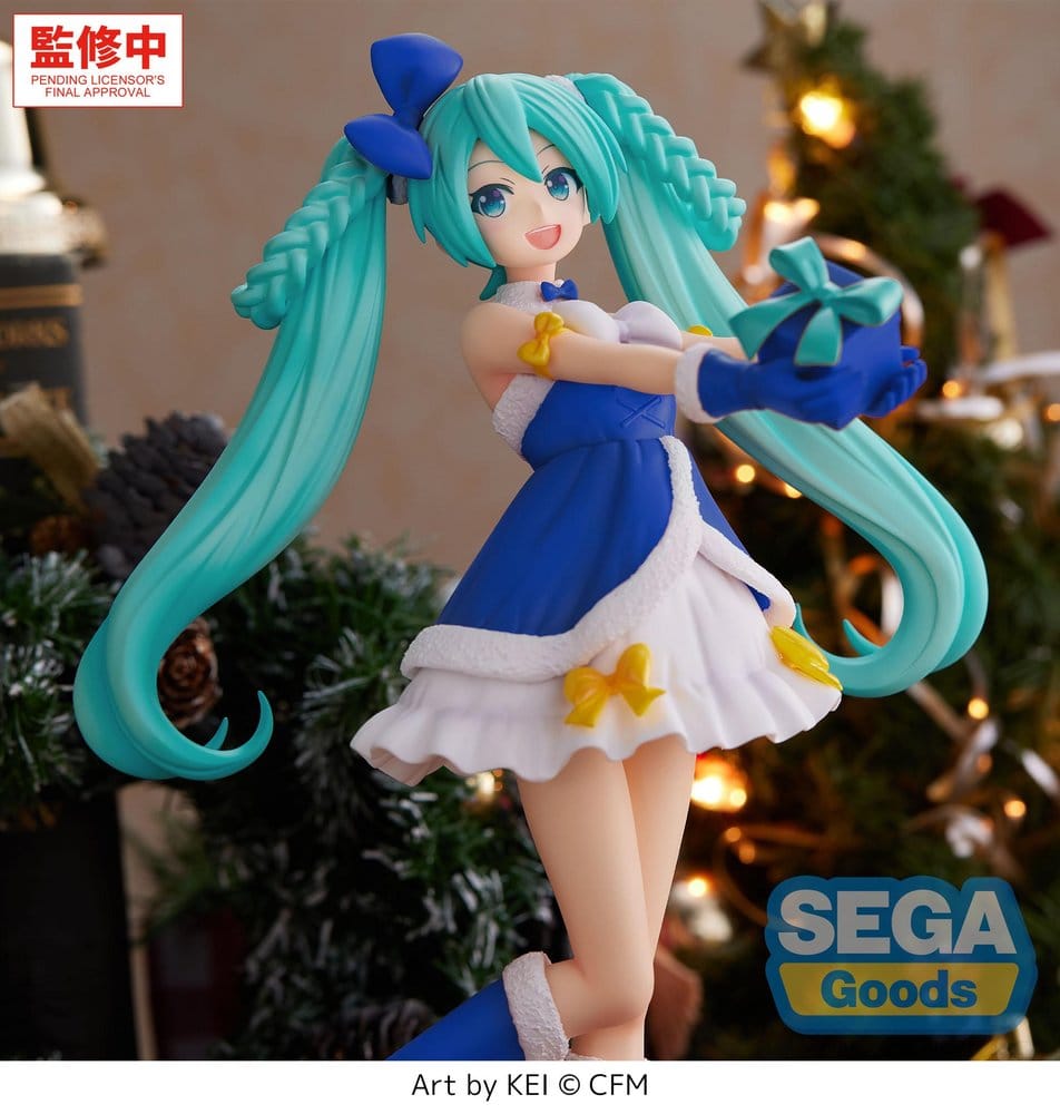 Character Vocal Series 01: Hatsune Miku figurine PVC High Premium Hatsune Miku Sapphire Christmas Ver. 21 cm