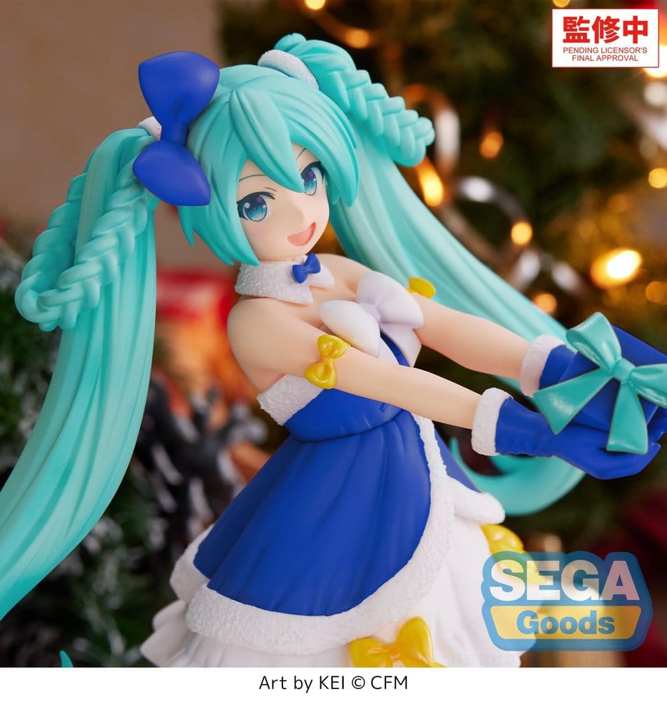 Character Vocal Series 01: Hatsune Miku figurine PVC High Premium Hatsune Miku Sapphire Christmas Ver. 21 cm