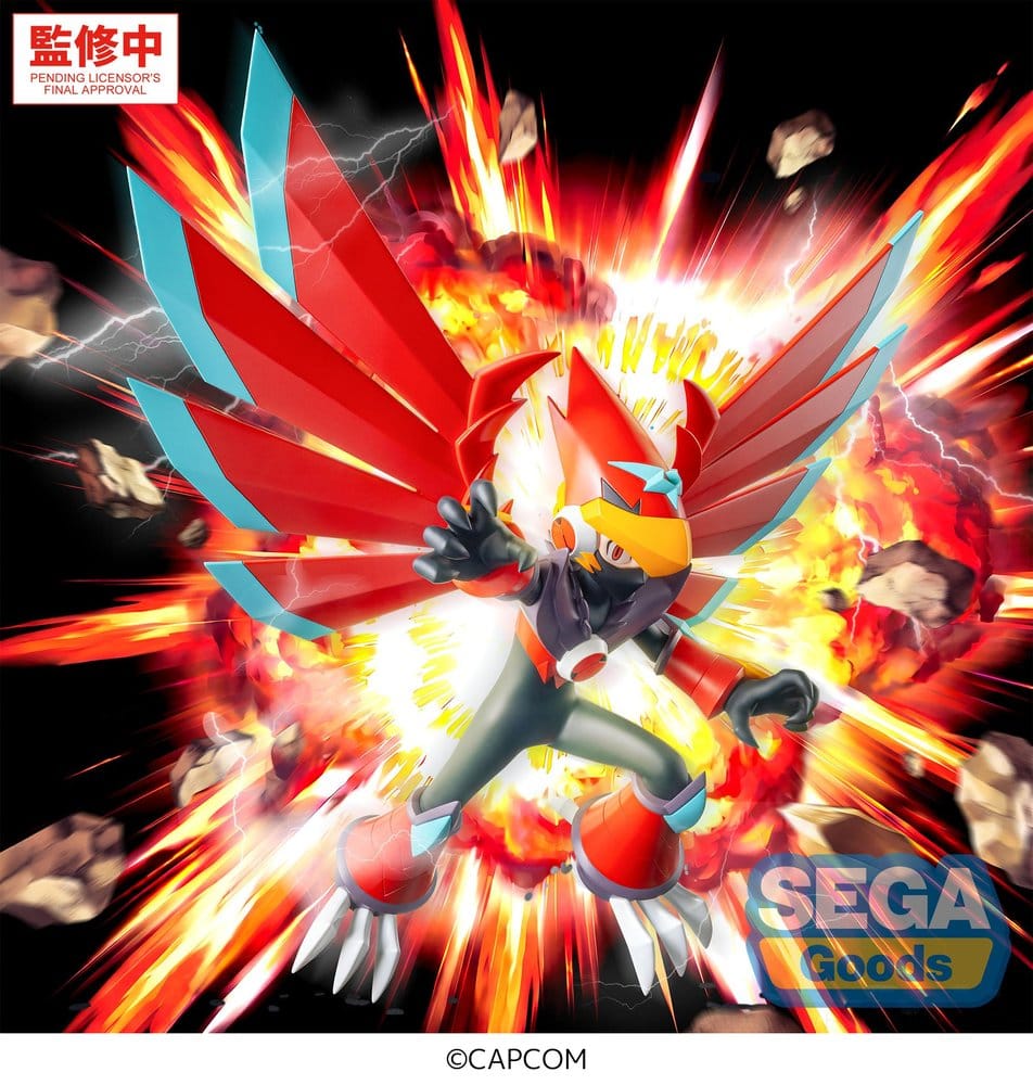 Mega Man Battle Network figurine PVC Luminasta Mega Man Falzar Beast 19 cm