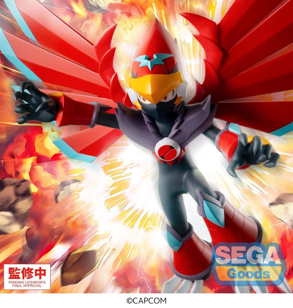 Mega Man Battle Network figurine PVC Luminasta Mega Man Falzar Beast 19 cm